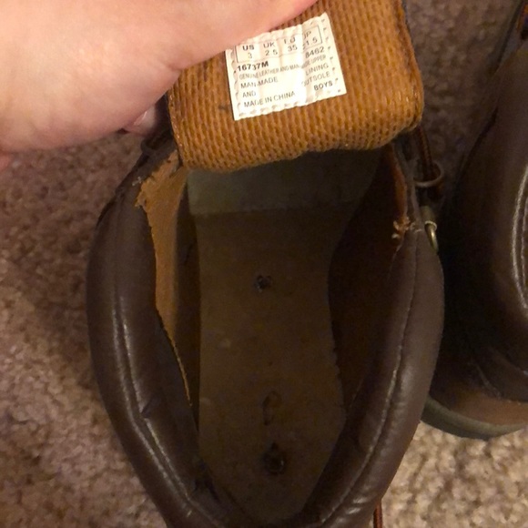 Timberlands “beef and broccolis” Size 3 - Picture 3 of 3